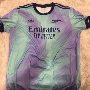 Arsenal Adidas Navy and White Jersey